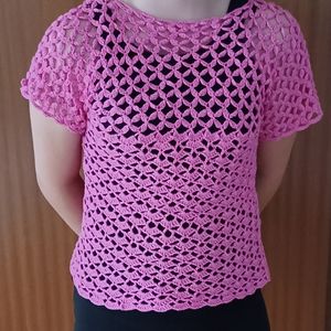 Häkelshirt Blumenmädchen