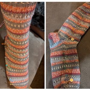 Socken auf 9inch Nadeln