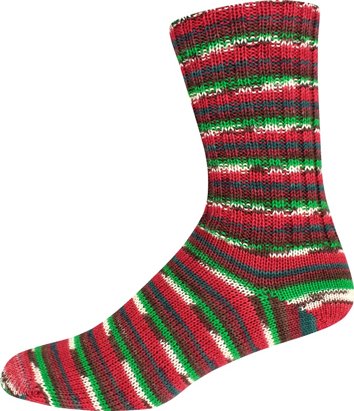 Supersocke Christmas Color 4-fach von ONline 3009