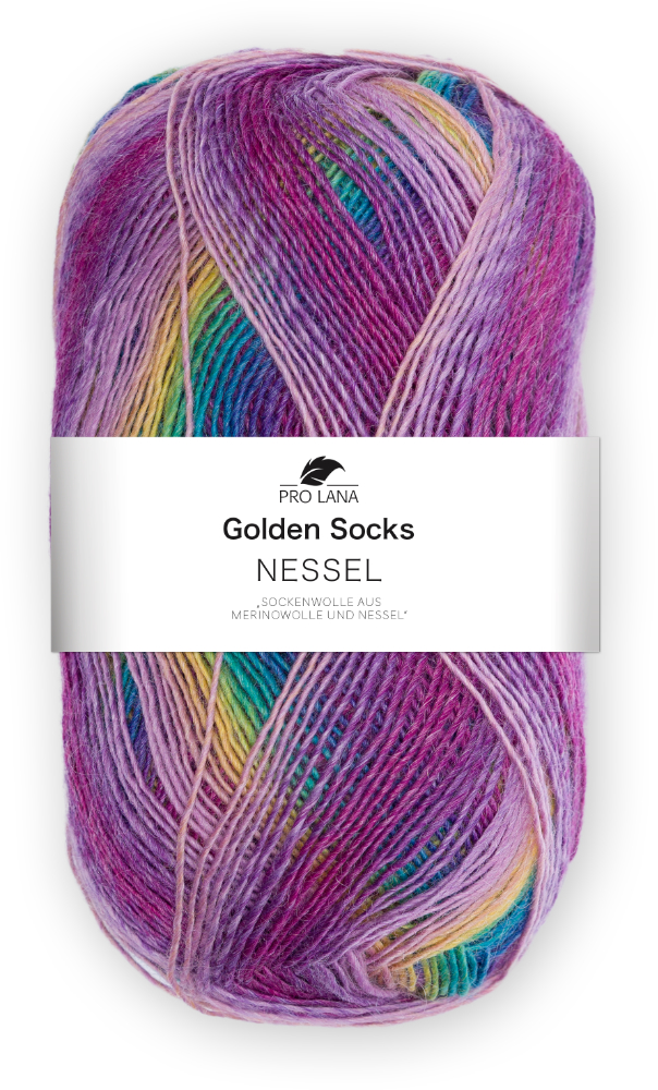 Nessel Golden Socks von Pro Lana 0085 - pastell color