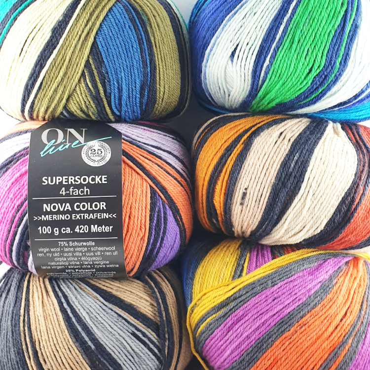 Supersocke 100 Merino Color, 4-fach von ONline 3118