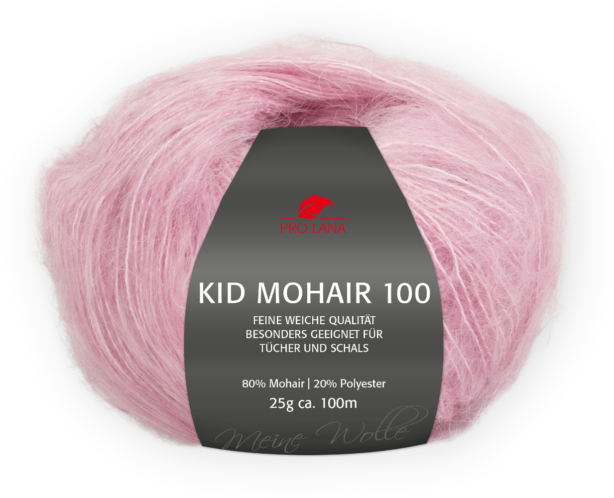 Kid Mohair 100 von Pro Lana 0037 - altrosa