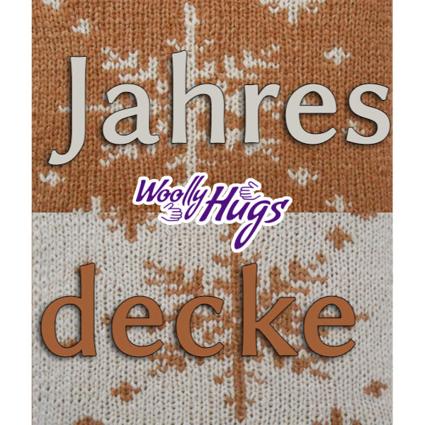 Woolly Hugs Jahresdecke im Doubel-Face | Anleitung + Wolle SHEEP  | Stricken | Woolly Hugs, Silvia Jäger