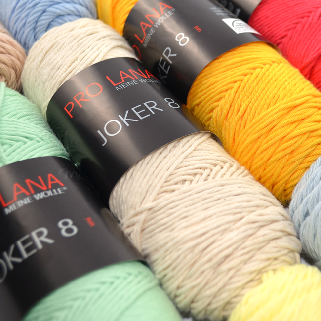 Joker 8 uni Topflappengarn von Pro Lana 0265 - ecru