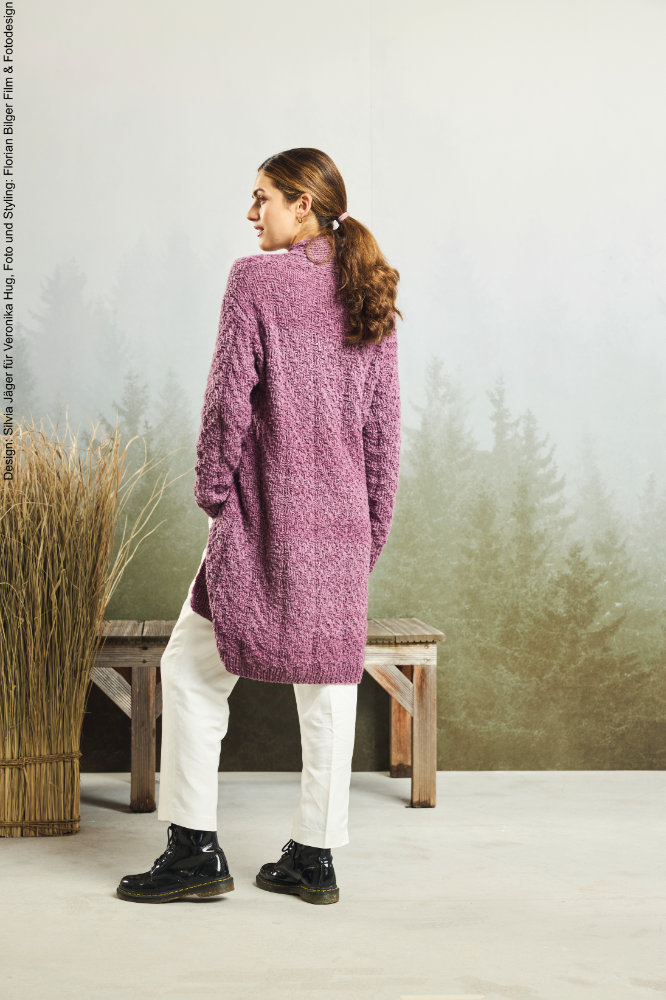 Jacke im Strukturmuster | Anleitungsheft + Wolle SHEEP  | Stricken | Veronika Hug, Woolly Hugs, Christophorus Verlag