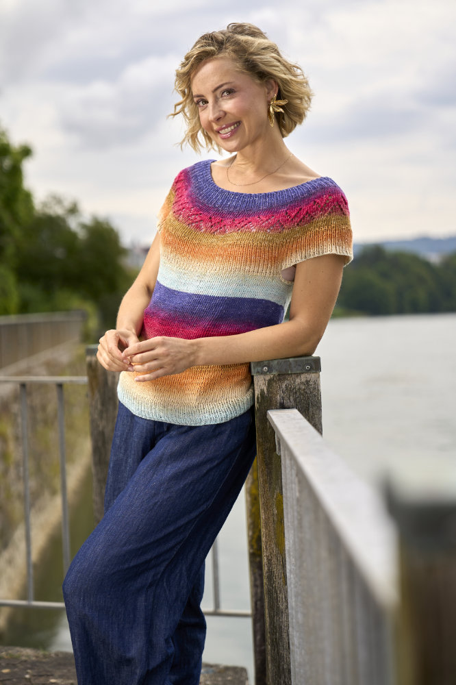 Strickshirt mit Rundpasse | Anleitungsheft + Wolle 1-2-3 Ideen  | Stricken | Pro Lana, Silvia Jäger, Andel Konrad