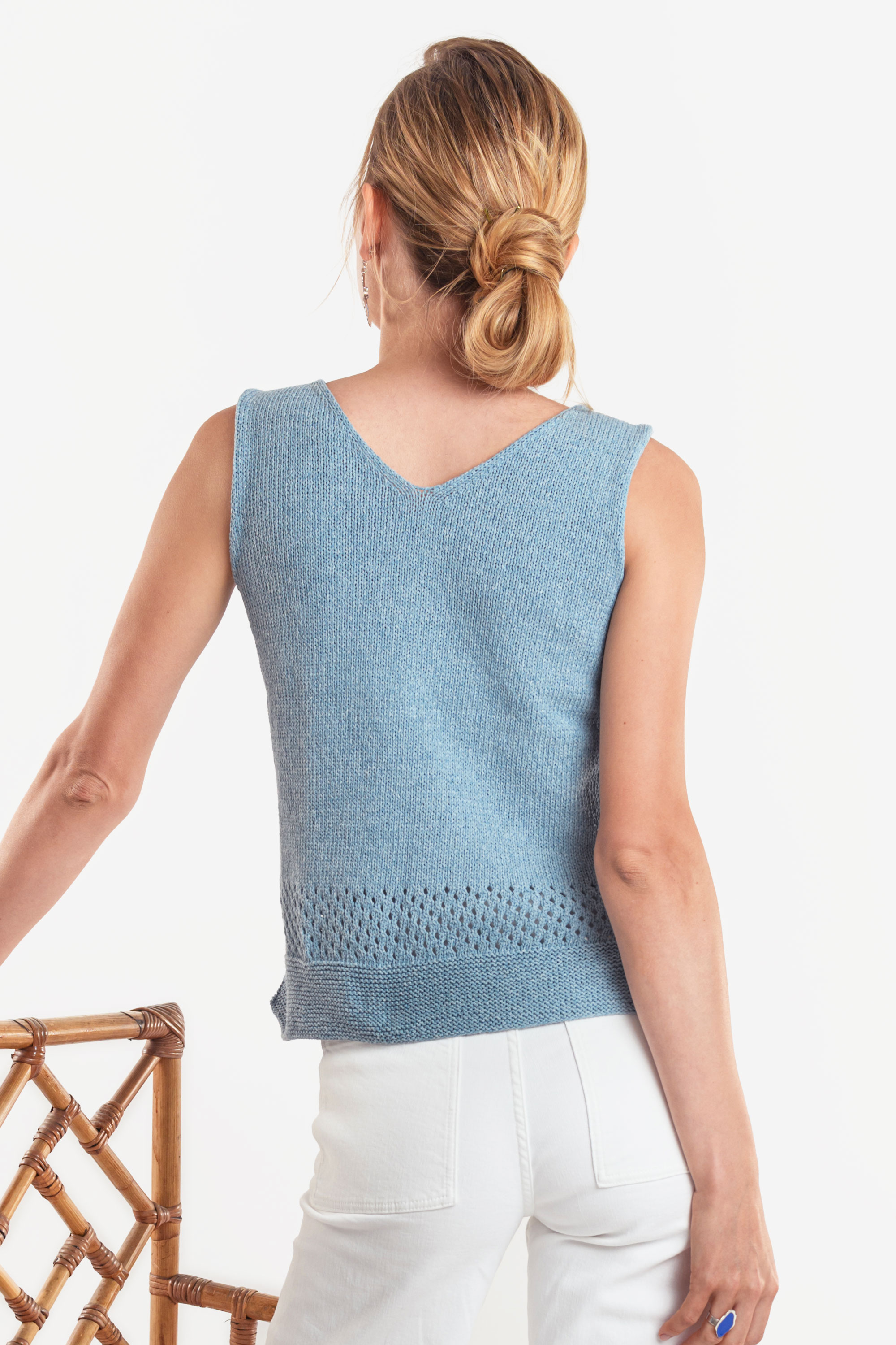 Damentop Eco Vita | Einzelanleitung + Wolle Eco Vita uni | Stricken