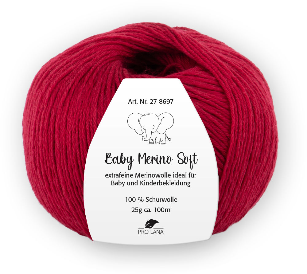 Baby Merino soft von Pro Lana 0031 - weinrot