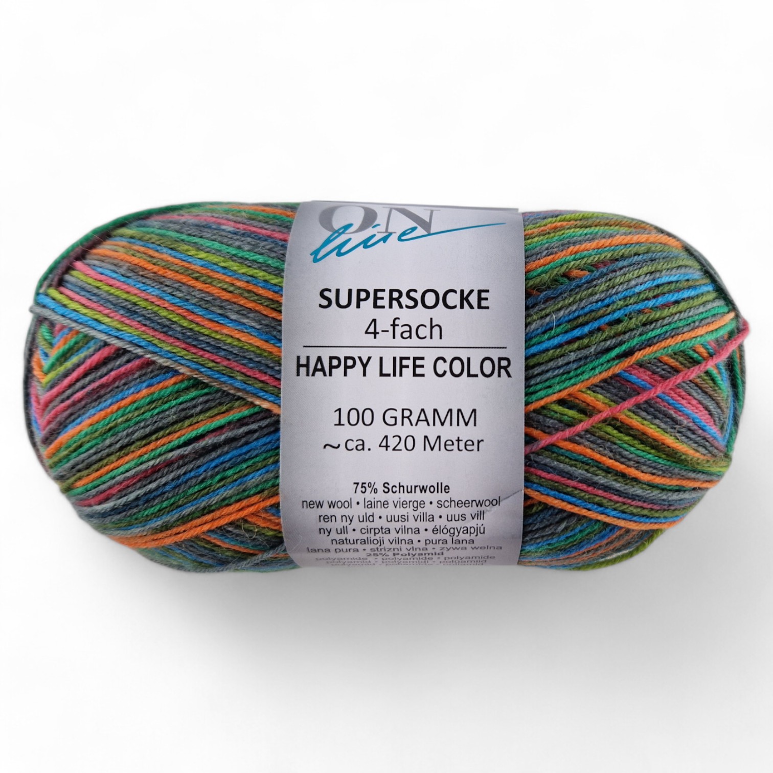 Supersocke Happy Life Color 4-fach von ONline 3057