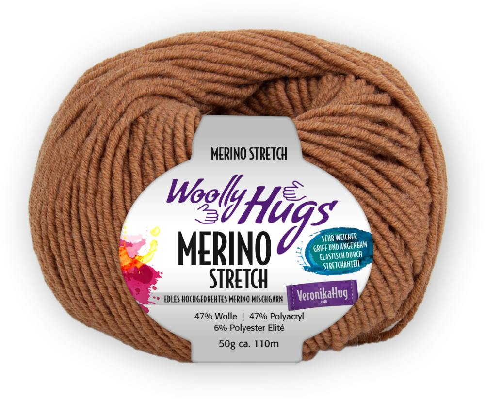 Merino Stretch von Woolly Hugs 0108 - camel