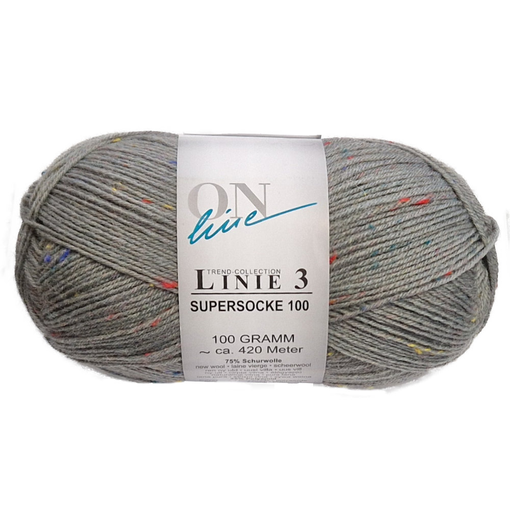 Supersocke 100 Linie 3 Tweed 4-fach von ONline 0804