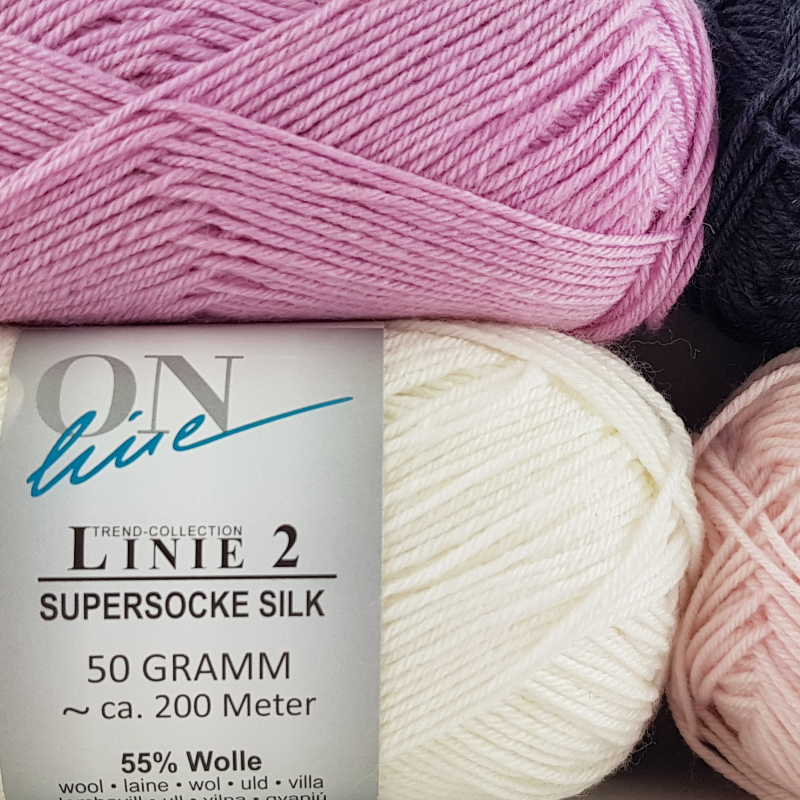 Supersocke Silk Linie 2 Uni 4-fach von ONline