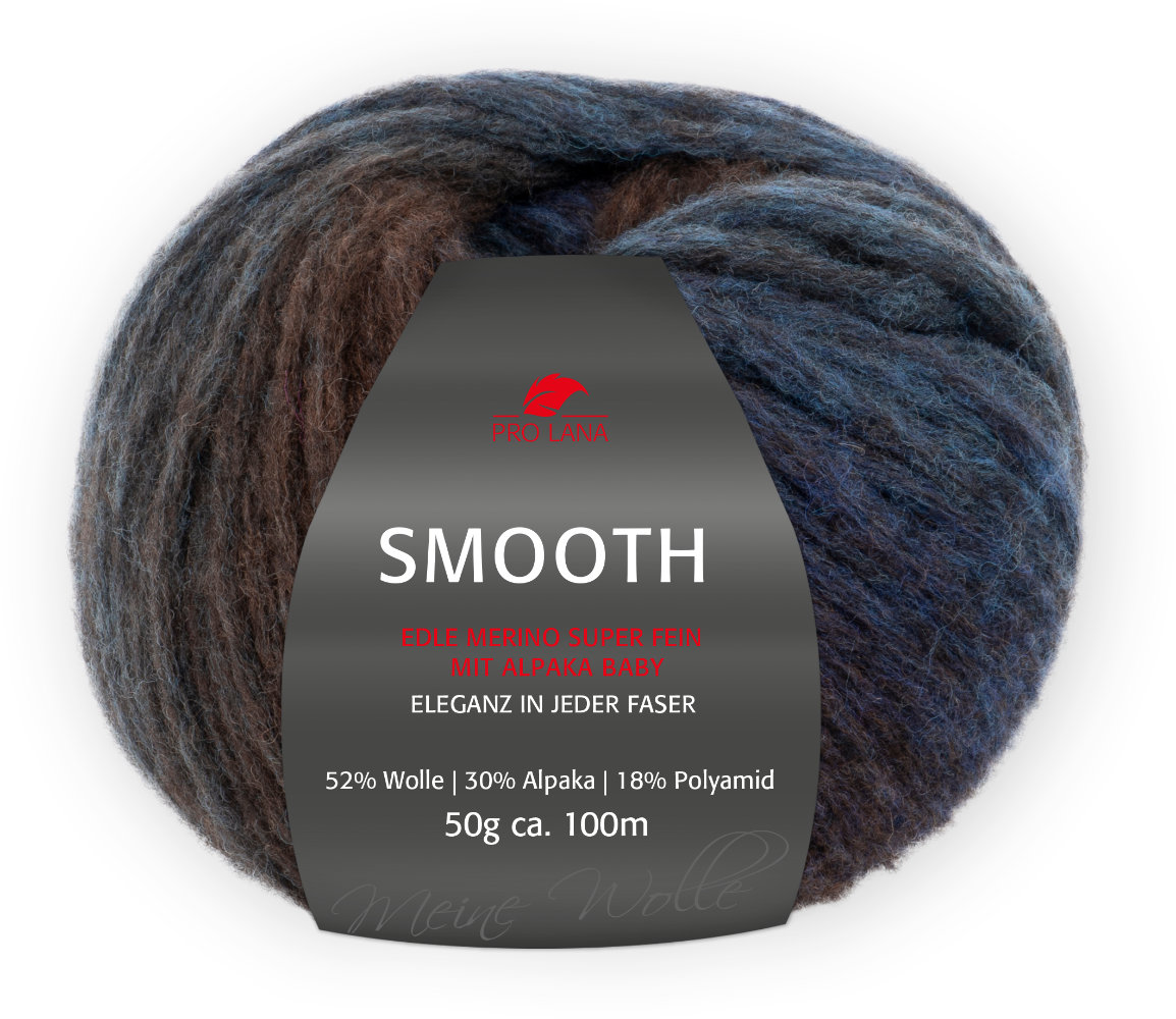 Smooth von Pro Lana 0081 - blau / braun color