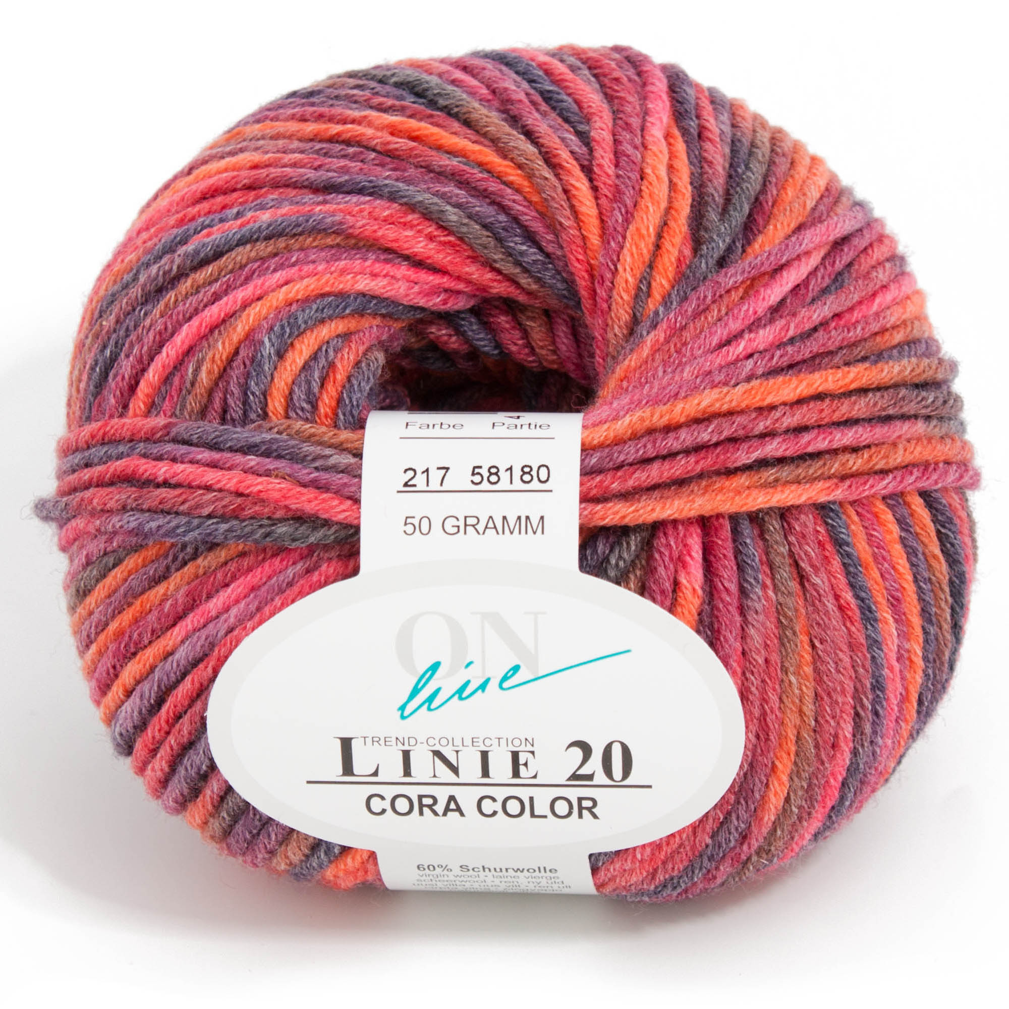 Cora Linie 20 Color von ONline 0252 - rot/orange/braun