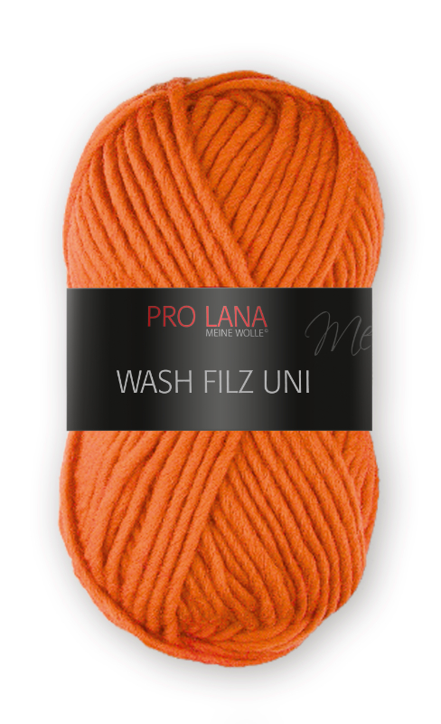 Wash-Filz von Pro Lana 0127 - orange