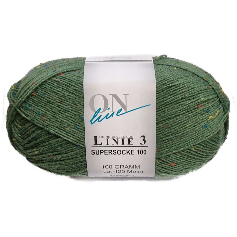 Supersocke 100 Linie 3 Tweed 4-fach von ONline 0808