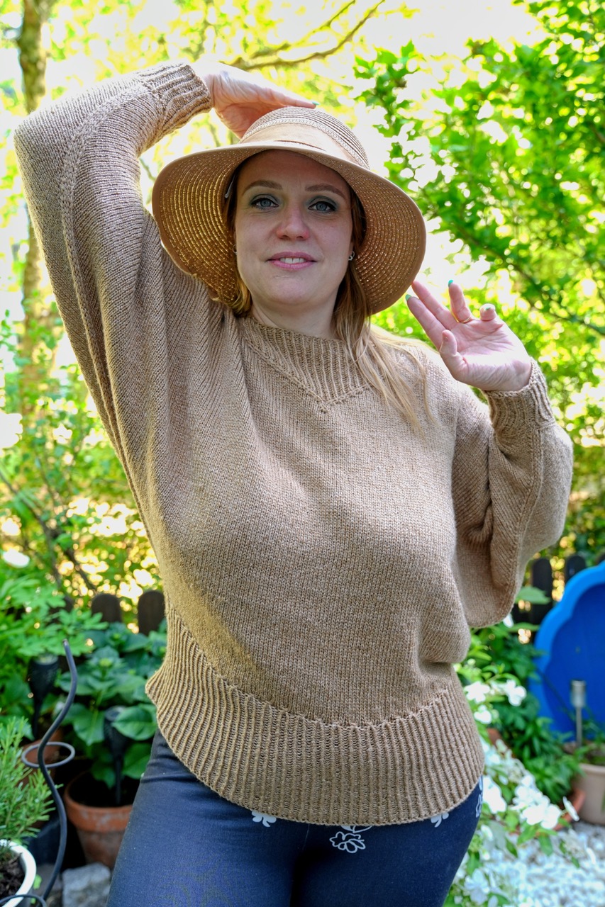 Fledermaus Pullover Engelchen | Einzelanleitung + Wolle Balu  | Stricken | Sylvie Rasch