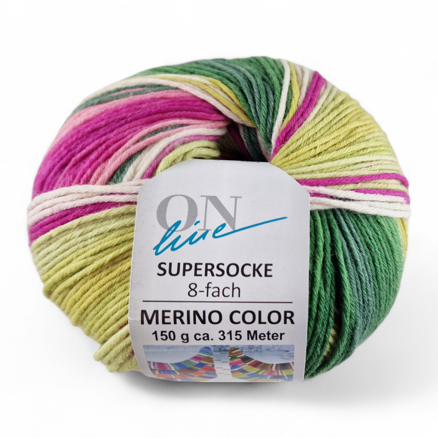 Supersocke 8-fach Merino Color von ONline Sort. 353 - 2950