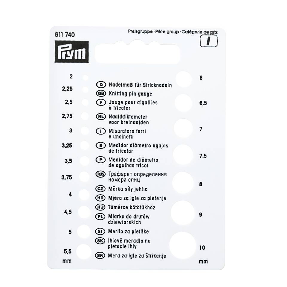 Nadelmaß / Nadellehre von prym