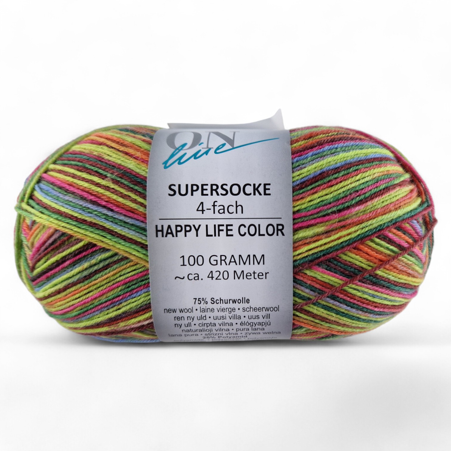 Supersocke Happy Life Color 4-fach von ONline 3055