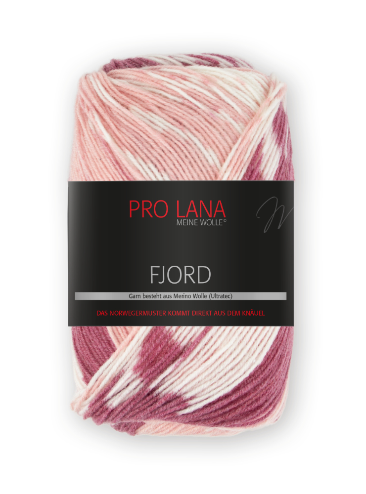 Fjord von Pro Lana 0089 - beere/altrosa/weiß