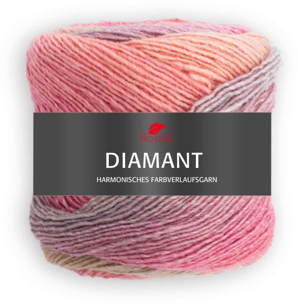 Diamant von Pro Lana 0093 - rosa / grau