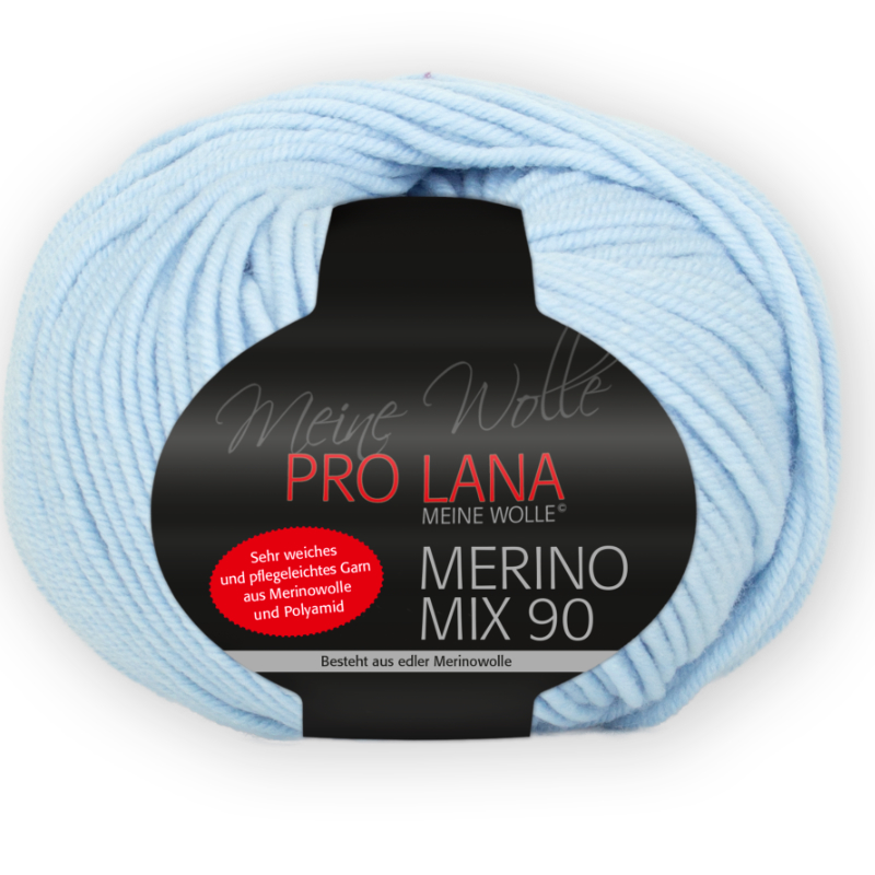 Merino Mix 90 von Pro Lana 0057 - hellblau