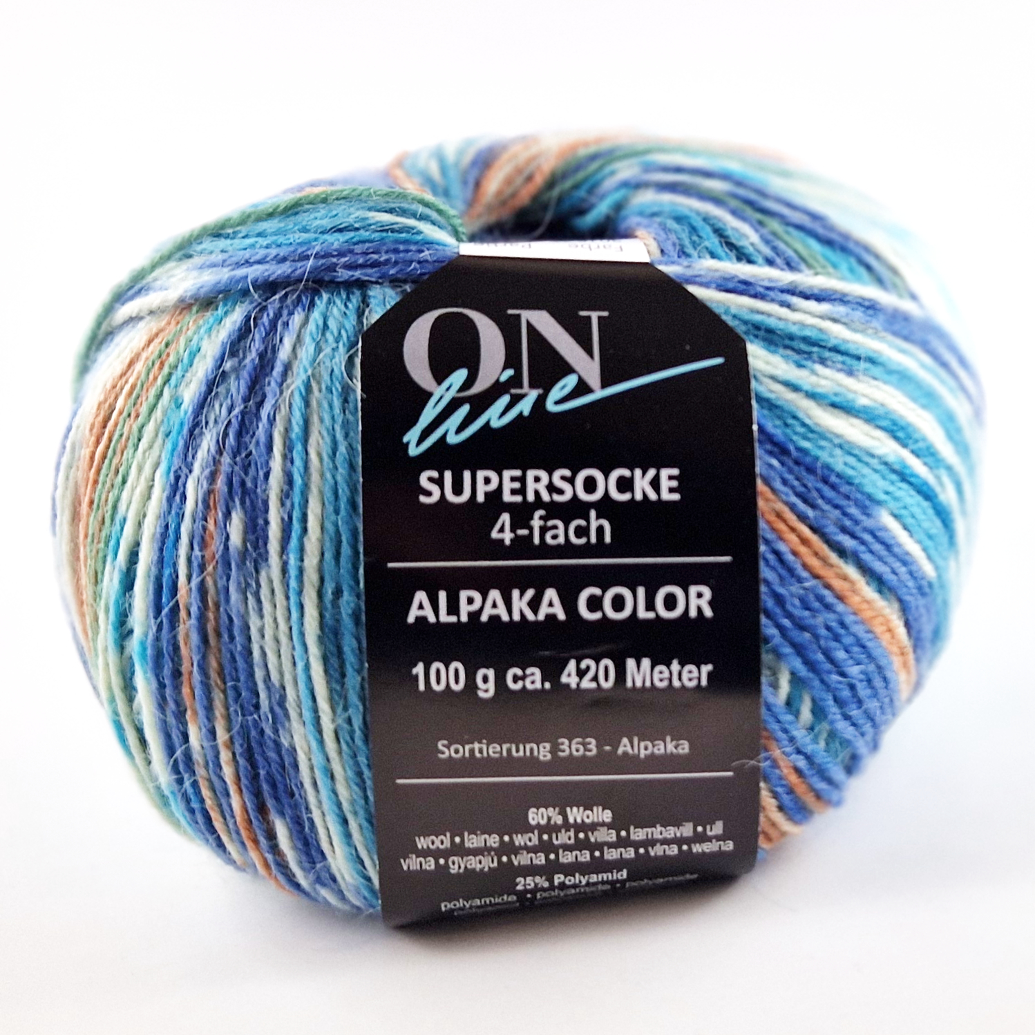 Supersocke Alpaka Color 4-fach von ONline 3016