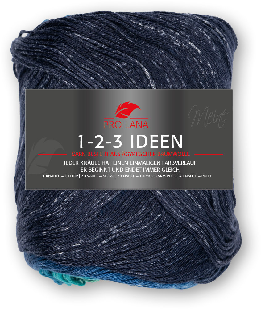 1-2-3 Ideen von Pro Lana 0030 - türkis/d. blau