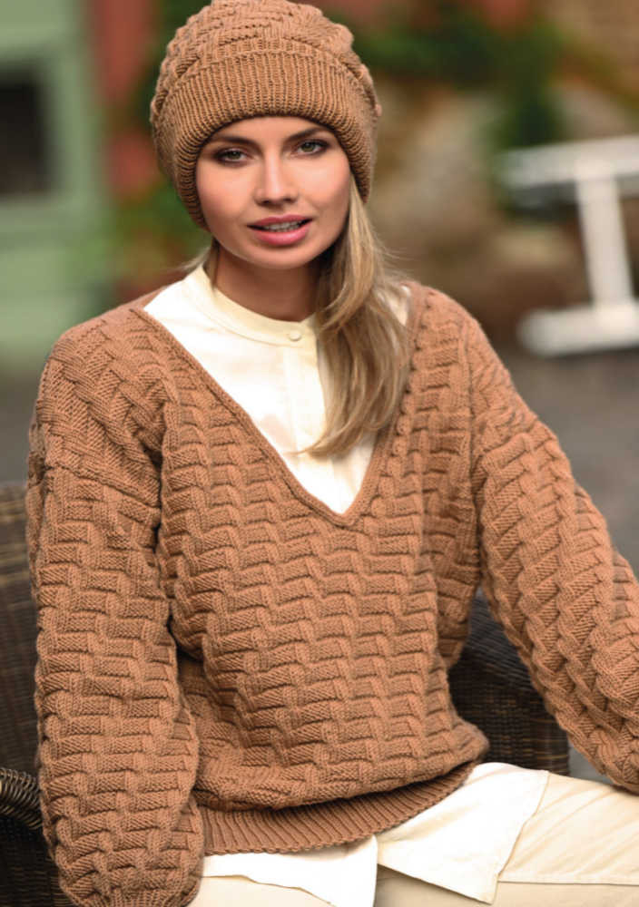 Strukturpullover und Mütze | Anleitungsheft | Wolle Starwool Linie 4  | Stricken | ONline