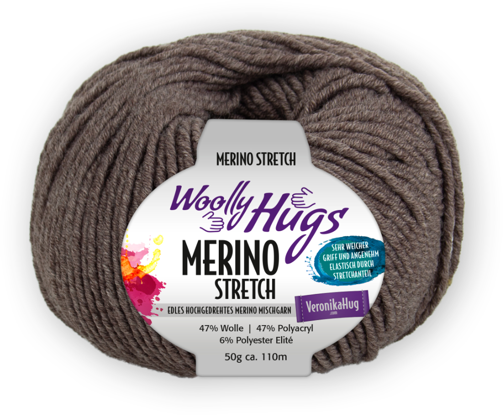 Merino Stretch von Woolly Hugs 0112 - holz