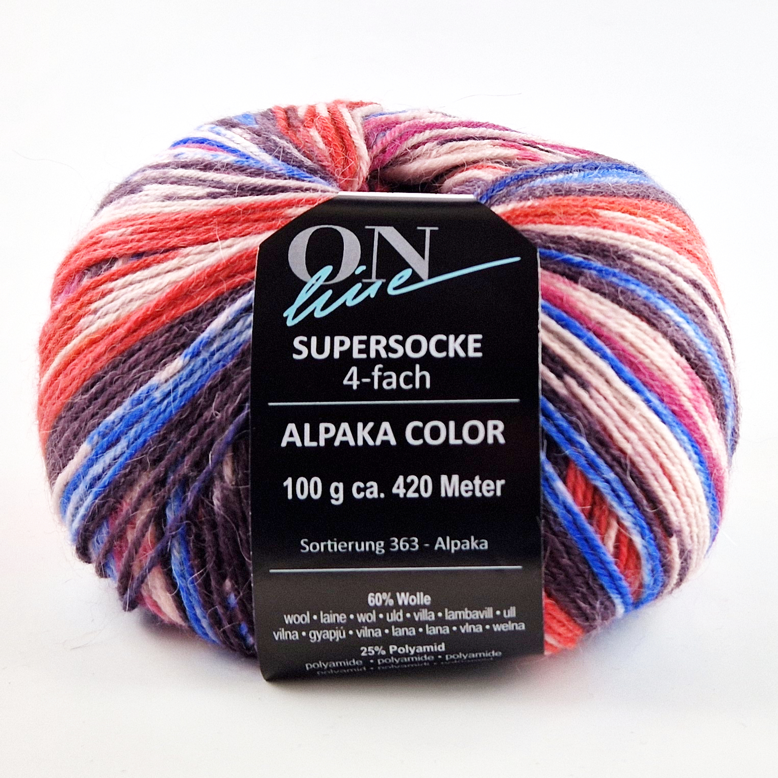 Supersocke Alpaka Color 4-fach von ONline 3017