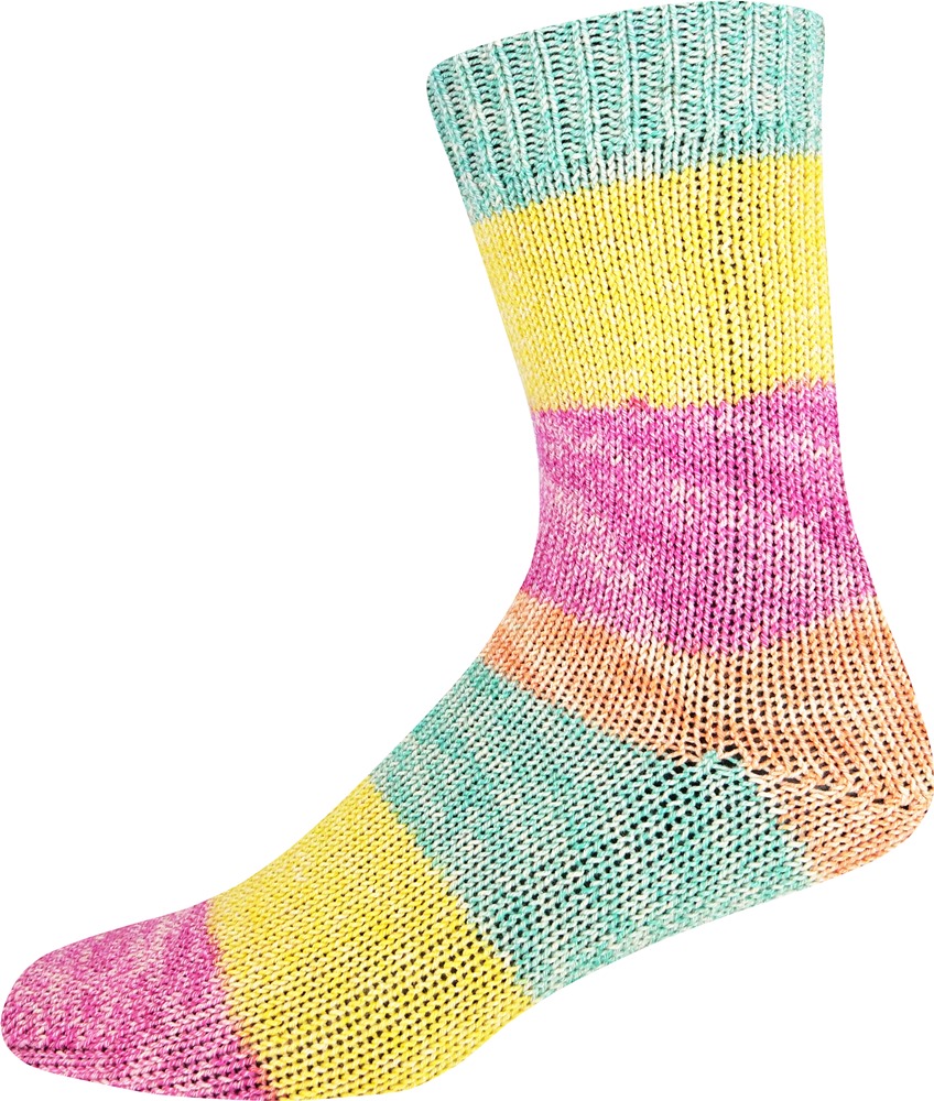 Supersocke Cotton Stretch Sort. 347 Color 4-fach von ONLine 2998