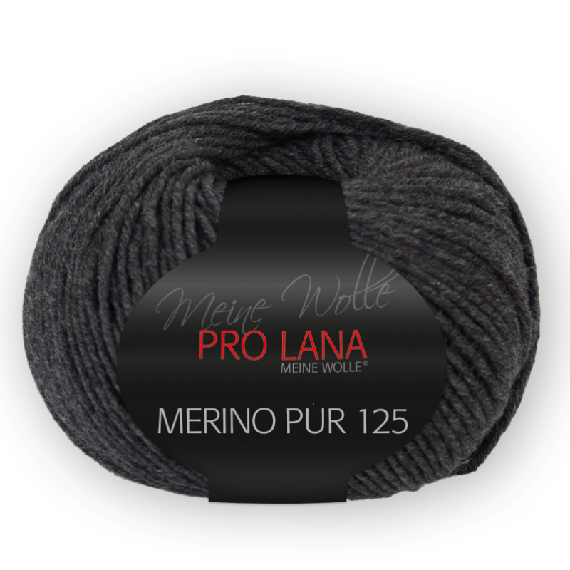 Merino Pur 125 von Pro Lana 0097 - anthrazit melange