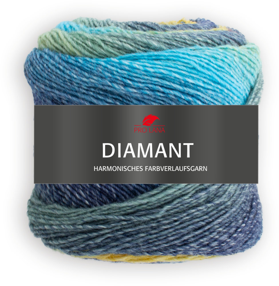 Diamant von Pro Lana 0090 - gelb / blau