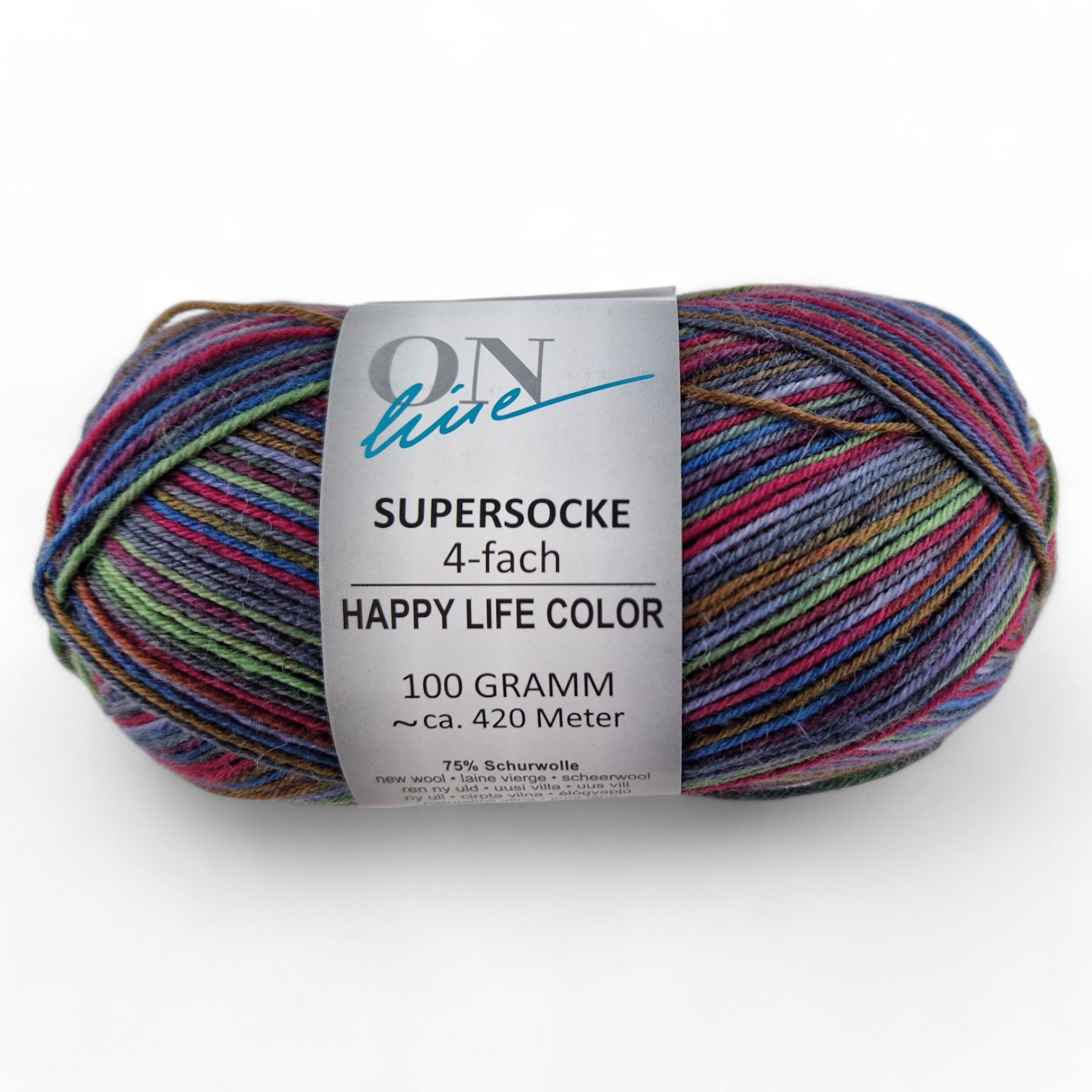 Supersocke Happy Life Color 4-fach von ONline 3054