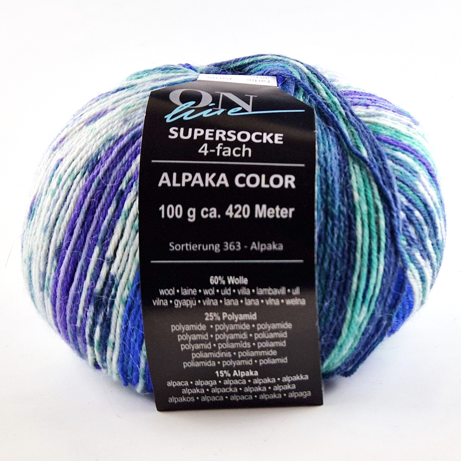 Supersocke Alpaka Color 4-fach von ONline 3015