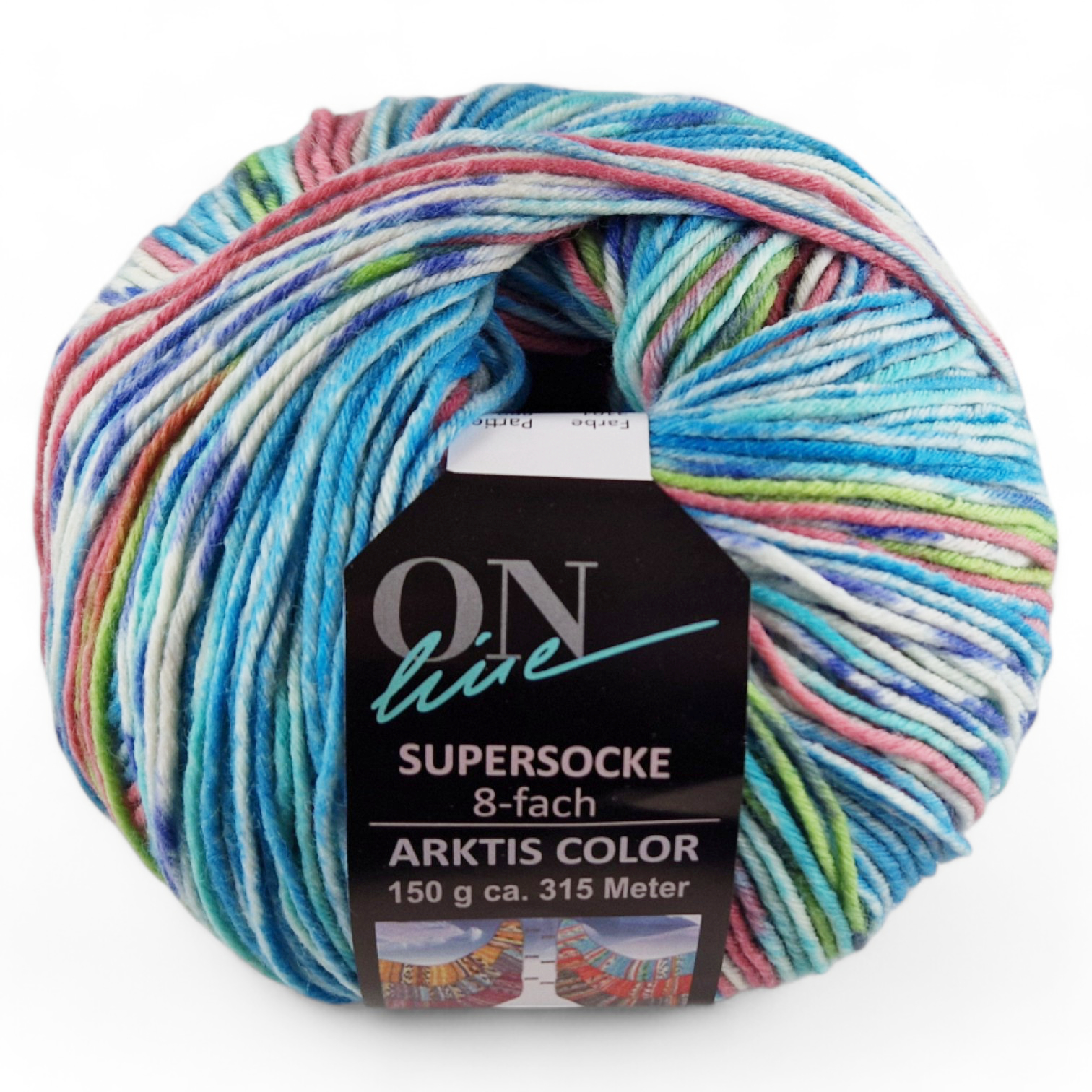 Supersocke 8-fach Merino Arktis Color von ONline 3101