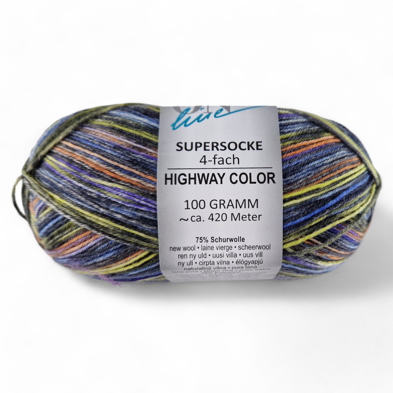 Supersocke Highway Color 4-fach von ONline 3083