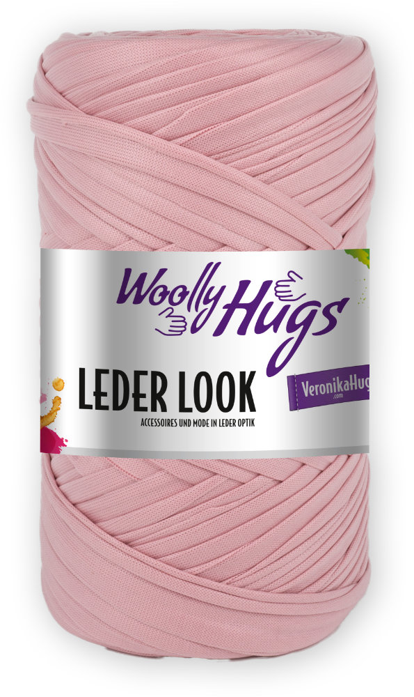 Leder Look von Woolly Hugs 0027 - powder