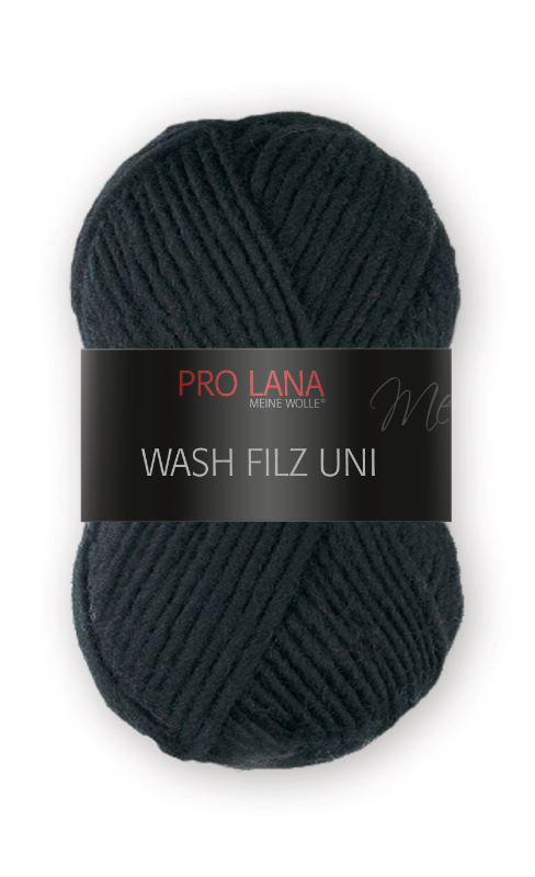 Wash-Filz von Pro Lana 0199 - schwarz