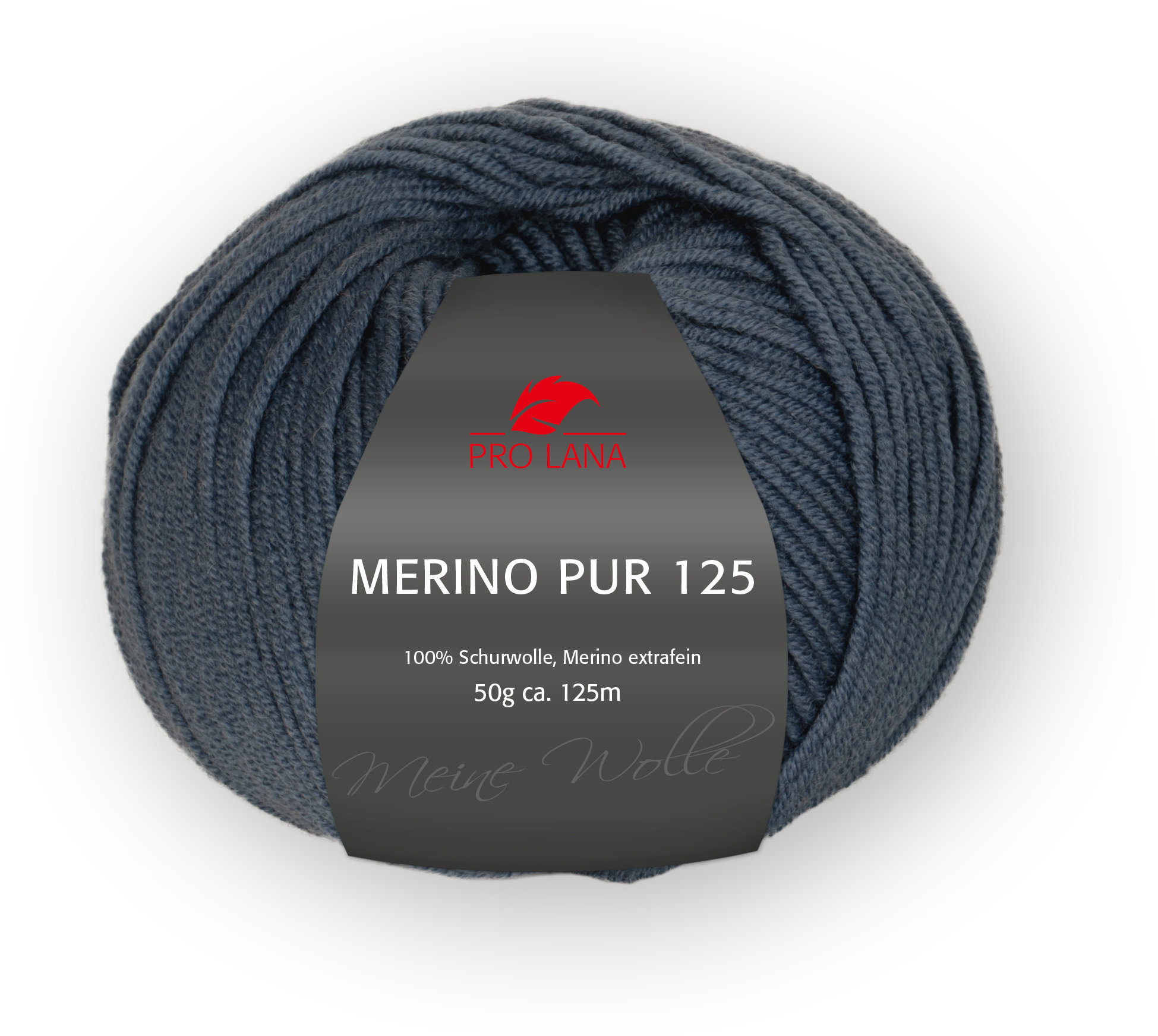 Merino Pur 125 von Pro Lana 0055 - grau-blau