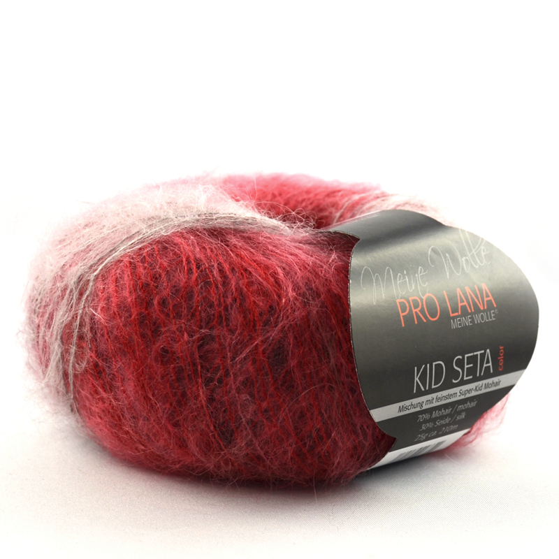 Kid-Seta Color von Pro Lana 0186 - rot / grau / schwarz