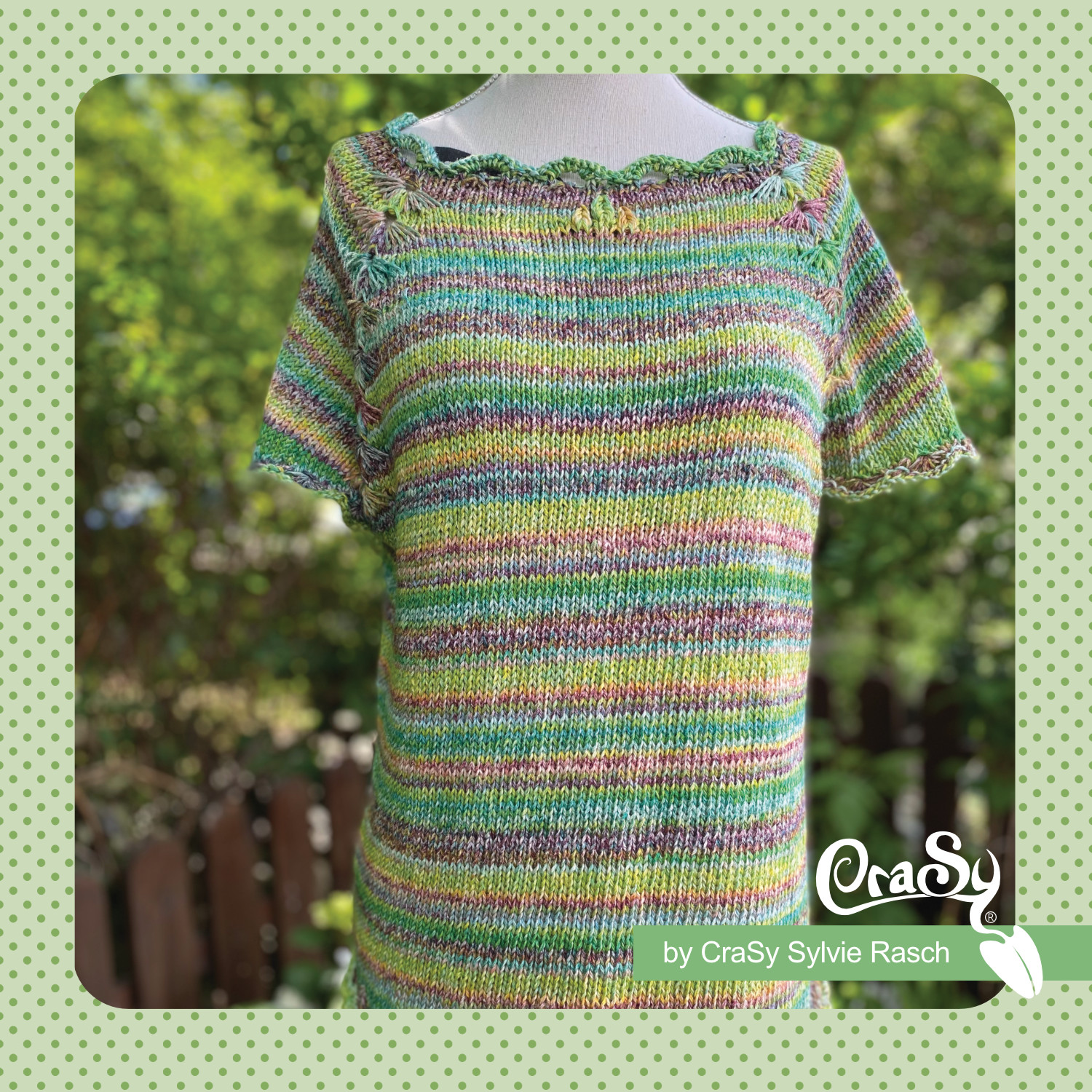 Shirt Blumenliebe | Einzelanleitung + Wolle Cavacalla Linie 457  | Stricken | Sylvie Rasch