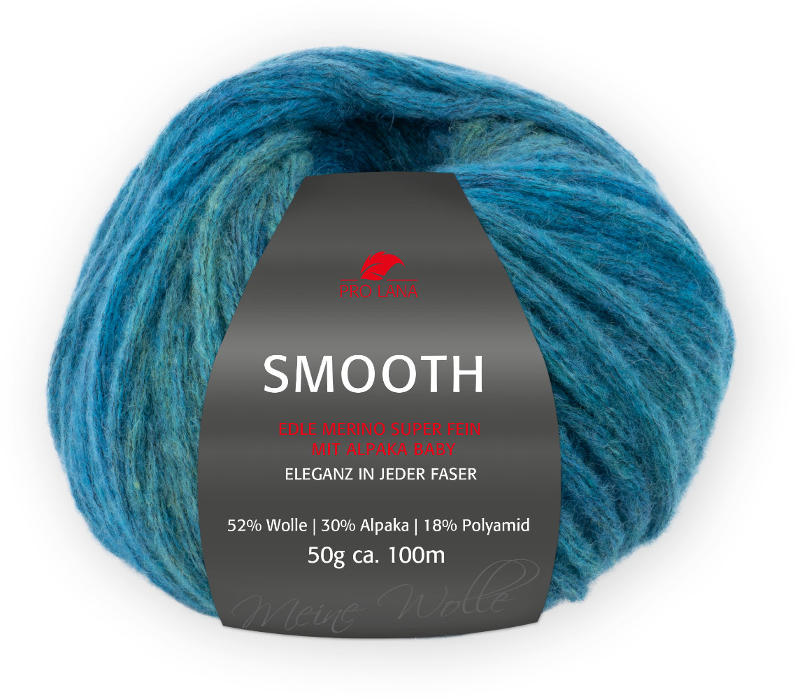 Smooth von Pro Lana 0084 - petrol color