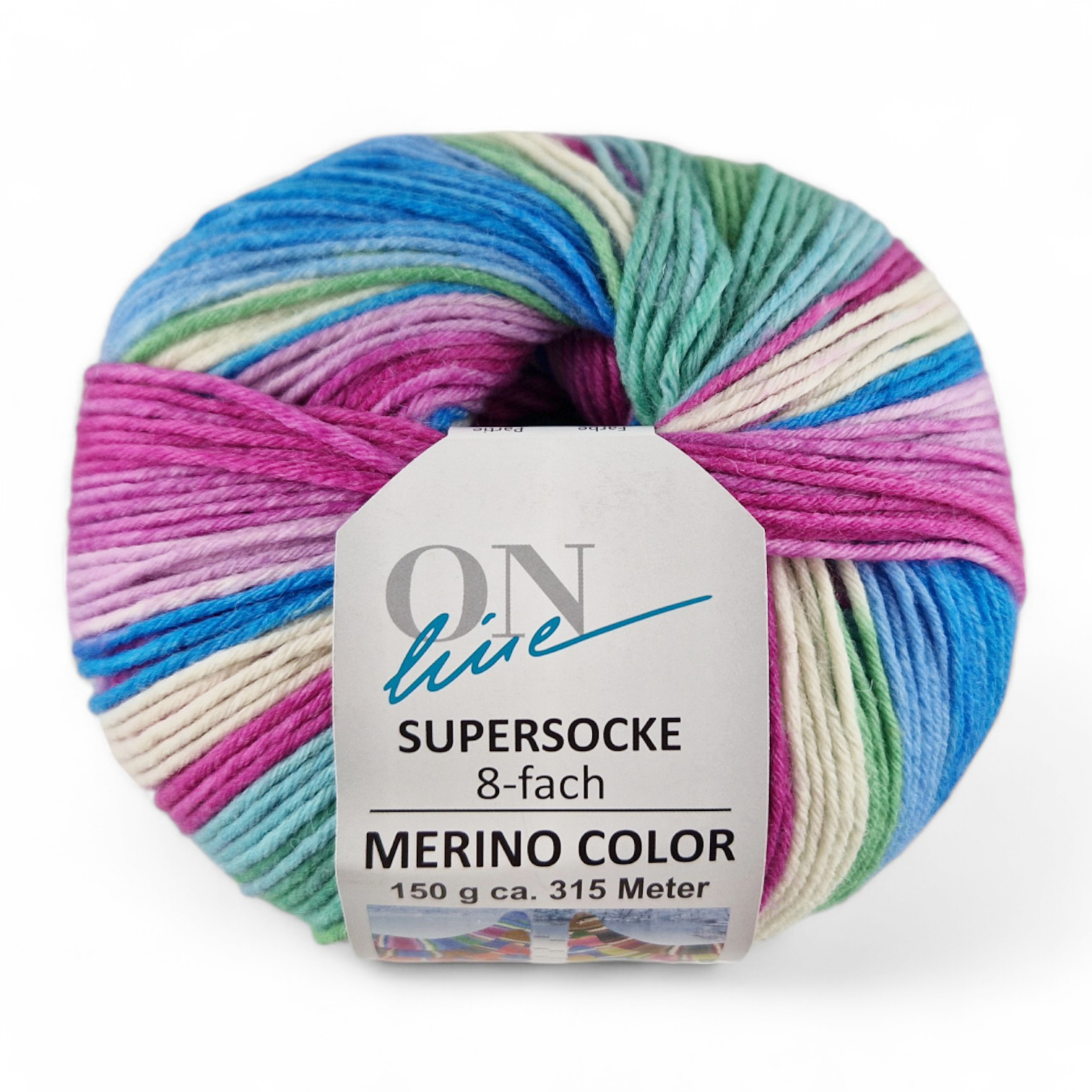 Supersocke 8-fach Merino Color von ONline Sort. 353 - 2948