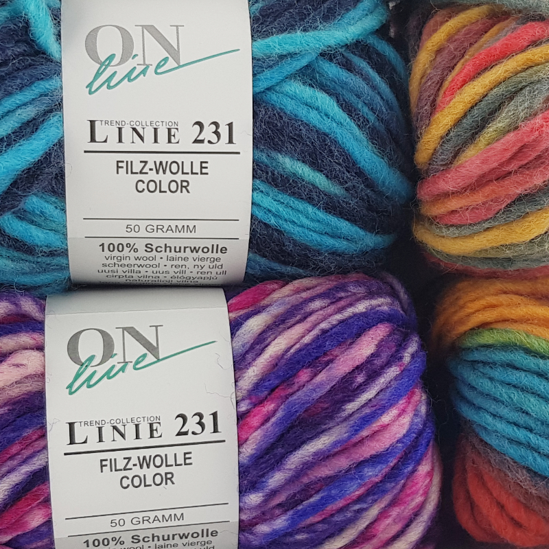 Filz Wolle Color Linie 231 von ONline 0152