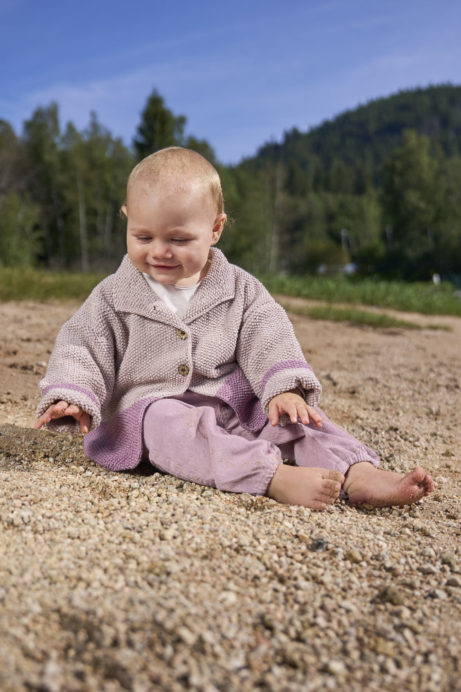 Jäckchen mit Perlmuster | Anleitungsheft + Wolle Baby Cotton  | Stricken | Pro Lana