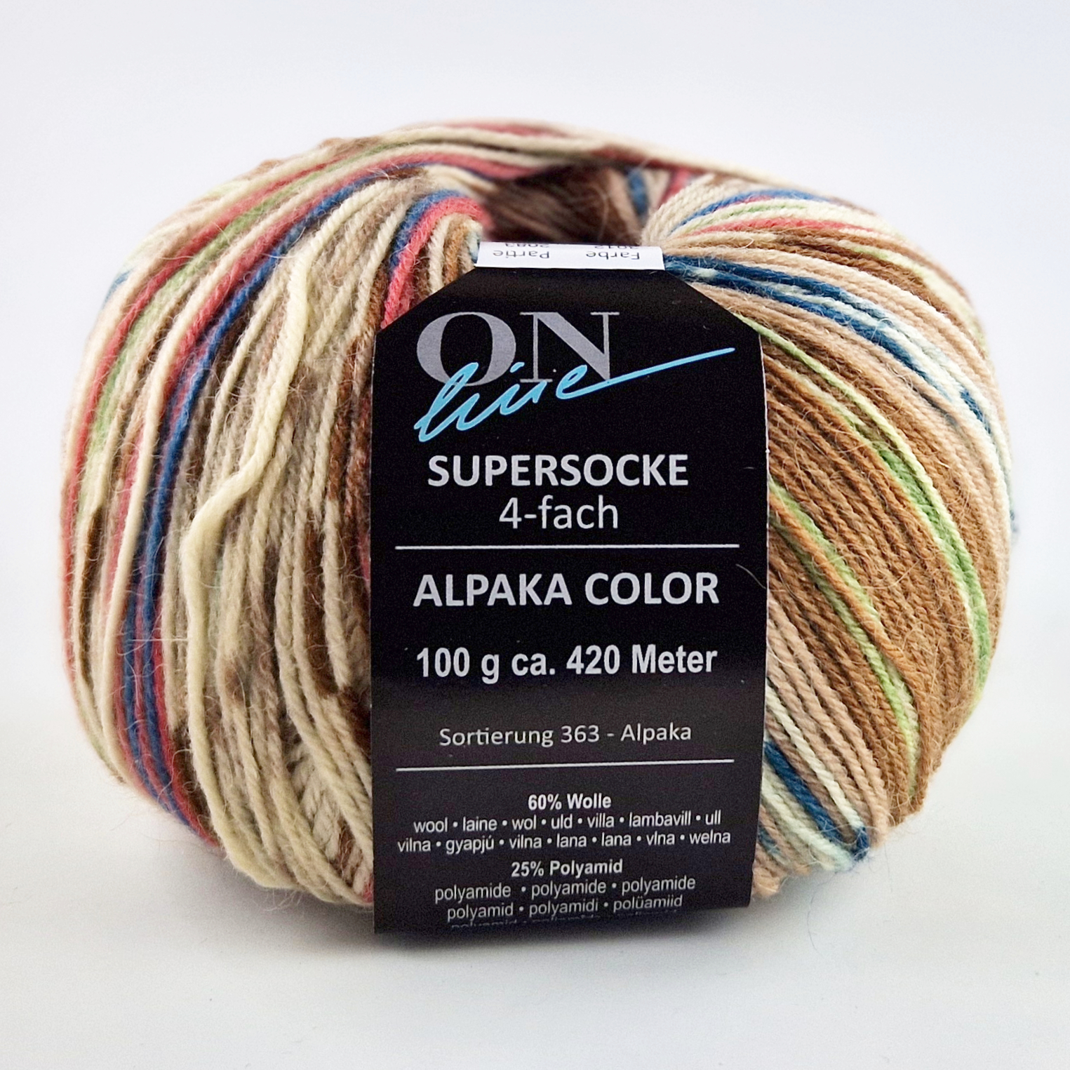 Supersocke Alpaka Color 4-fach von ONline 3012